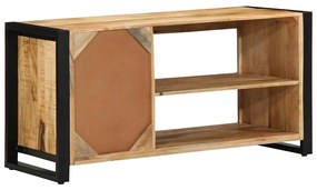 vidaXL Παγκάκι Παπουτσιών Καφέ 100 x 40 x 50 cm Μασίφ ξύλο μάνγκο