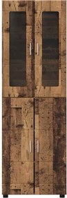 vidaXL Highboard FLORIN 60 x 35 x 182 εκ. Παλιό ξύλο