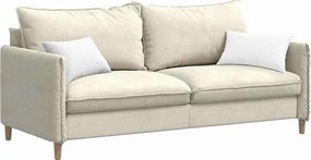 vidaXL Μαξιλάρι Καναπέ 2 pcs Λευκό 50 x 30 cm ύφασμα