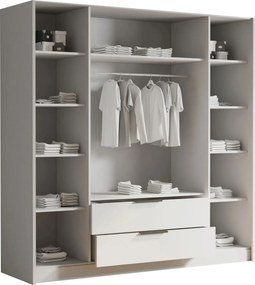 Ντουλάπα Sofia τετράφυλλη-Μαύρο - Χρυσό