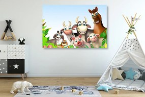 Εικόνα ζώων από το αγρόκτημα - 120x80