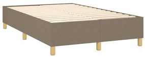 ΚΡΕΒΑΤΙ BOXSPRING ΜΕ ΣΤΡΩΜΑ TAUPE 120X200 ΕΚ. ΥΦΑΣΜΑΤΙΝΟ 3142325