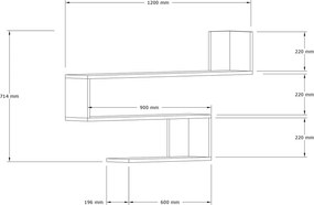 Wall Shelf Penne - White White