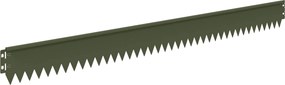 vidaXL Περίγραμμα γκαζόν 20 τμχ. 103 x 10 εκ Steel Λαδί