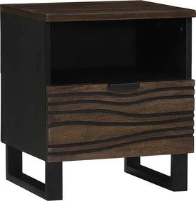 vidaXL Κομοδίνο Καρυδιά 40 x 33 x 46 εκ. Επεξεργασμένο Ξύλο