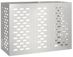 vidaXL Κάλυμμα Κλιματιστικού 110x50x80 εκ Ανοξείδωτο Ατσάλι