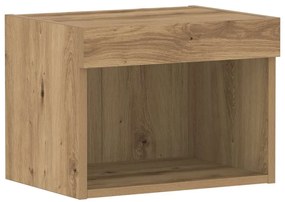 vidaXL Ντουλάπι Τοίχου με LED Φώτα Ξύλο Artisan 40x30x30 εκ.