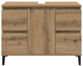 vidaXL Ντουλάπι Νιπτήρα τεχνίτης Δρυς 80 x 33 x 60 εκ