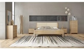 Savvidis Furniture  Κρεβάτι No 45Δ για στρώμα 160x200 Λάττε με Μπεζ Τεχνόδερμα BEST-30310