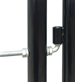 vidaXL Πόρτα με Μονή Πόρτα Μαύρη 100x125 εκ.