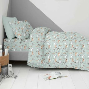 Σεντόνια Παιδικά Knight & Dragon (Σετ 3τμχ) Blue-Multi Astron Μονό 175x260cm 100% Πενιέ Βαμβάκι