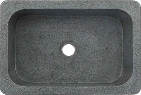 vidaXL Νιπτήρας Μαύρος 45 x 30 x 15 εκ. από Riverstone
