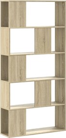 vidaXL Βιβλιοθήκη 5Επιπέδων Sonoma Δρυς 80,5x23,5x162,5 εκ. Επεξ. Ξύλο