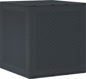 vidaXL Κουτί αποθήκευσης Ανθρακί 55 x 53 x 57 εκ. Πολυπροπυλένιο