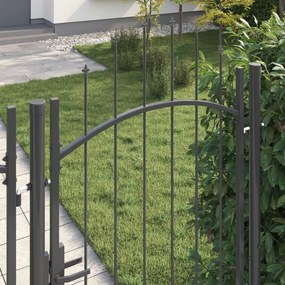 vidaXL Πύλη Κήπου WOERDEN 200 x 100 cm Ατσάλι Γκρι Κλειδώσιμο