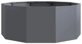 vidaXL Γλάστρα Ανθρακί 90 x 90 x 35 εκ Ατσάλι