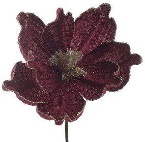 Διακοσμητικό Λουλούδι 3-85-084-0078 Red Inart Ύφασμα