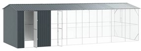 vidaXL Κλουβί Πουλιών Ανθρακί 860 x 310 x 247 εκ Γαλβανισμένος χάλυβας