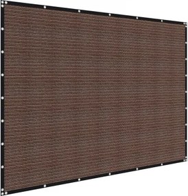 VEVOR 90% Sun Shade Cloth Privacy Screen 8 x 12 ft for Patio Garden (Brown)