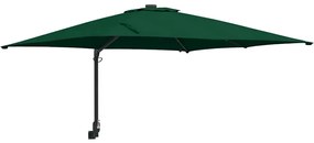 vidaXL Ομπρέλα Κήπου Πράσινο 248.5 x 247.5 x 160 εκ. ύφασμα
