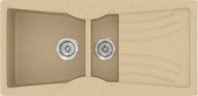 Sanitec Classic 329 (104×51) - Γρανιτένιος νεροχύτης - Granite Cappuccino