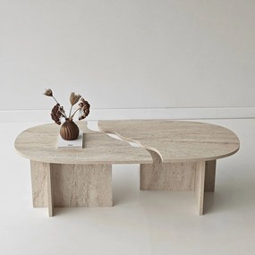 Coffee Table Missisipi - Travertine Travertine