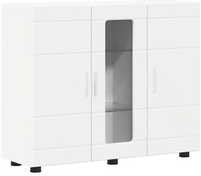 vidaXL Πλαϊνό γραφείο Λευκό 55.5 x 29 x 100 εκ Επεξεργασμένο ξύλο
