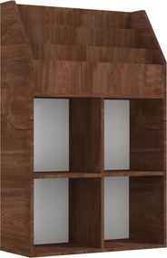 vidaXL Παιδικό Ράφι Περιοδικών Καφέ Δρυς 71x30x114 εκ. Επεξεργ. ξύλο