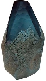 Βάζο DWQA1001 15x22cm Blue Espiel Γυαλί