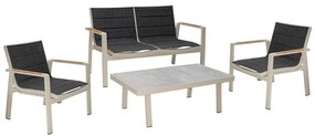 Σαλόνι Κήπου Nofi 2.0-2 01-00-1771 (Σετ 4Τμχ) Beige-Anthracite 4 Θέσεων