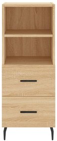 vidaXL Μπουφές Sonoma δρυς 34,5 x 34 x 180 εκ. από Επεξεργασμένο Ξύλο
