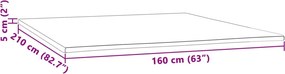 vidaXL Ανώστρωμα 160 x 210 εκ. 5 εκ.