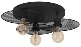 Φωτιστικό Οροφής Eglo 43728 IKESTON Μαύρο Ματ (Black Mat)