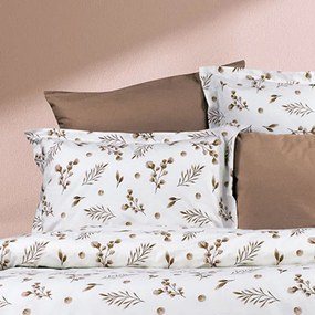 Φανελένια Μαξιλαροθήκη (50x70) Dimcol Μυρτώ 352 Beige