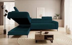 Γωνιακός καναπές Elysia-Prasino-Αριστερή