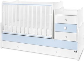 BED MAXI PLUS NEW 70/160 WHITE/BABY BLUE