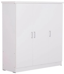 ΝΤΟΥΛΑΠΑ 3ΦΥΛΛΗ ΜΕ ΡΑΦΙΑ FUENTO HM2482.02 ΛΕΥΚΗ ΜΕΛΑΜΙΝΗ 120-116x40x123,5Υεκ.