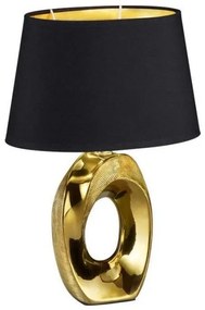 Επιτραπέζιο Φωτιστικό Taba χρυσό ή ασημί Φ23 Trio Lighting-R50511079-Μαύρο-Χρυσό R50511079