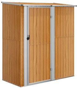 vidaXL Αποθήκη Κήπου Καφέ 180,5 x 97 x 209,5 εκ. Γαλβανισμένο Ατσάλι