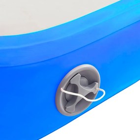 Στρώμα Ενόργανης Φουσκωτό Μπλε 600 x 100 x 20 εκ. PVC με Τρόμπα - Μπλε