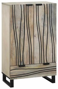 vidaXL Ντουλάπες &amp; ράφια αποθήκευσης μέσων Λευκό και Μαύρο