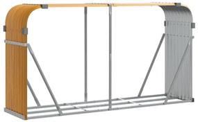 vidaXL Ξυλοθήκη Ξύλινη Όψη 180x45x100 εκ. από Γαλβανισμένο Ατσάλι