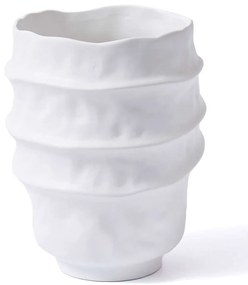 Βάζο 742TMA4888 17x17x25cm White Aberto Design Ceramic