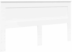 vidaXL Κεφαλάρι με κεφαλάρι Λευκό 180 cm Επεξεργασμένο ξύλο