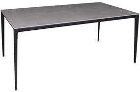 Τραπέζι Barret ΕΜ835,2 140x80x74cm Stone Grey-Black Aluminum,Technomarble