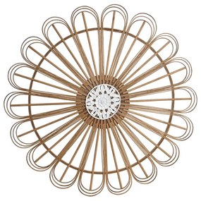 Διακόσμηση τοίχων DKD Home Decor Λευκό Καφέ Φυσικό Urban 70 x 1.5 x 70 cm 70 x 1,5 x 70 cm 73 x 1,5 x 73 cm