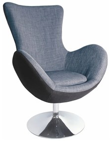 Πολυθρόνα Houston 282, Γκρι, 102x76x75cm, Ταπισερί, Πόδια: Μεταλλικά