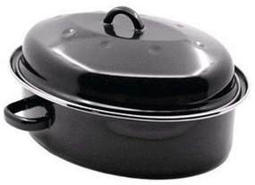 Γάστρα Εμαγιέ Οβάλ Roasty Cook 15230384 38cm Black Beka Enamel