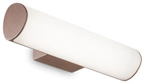 Απλίκα Φωτιστικό Τοίχου LED 9,5W Καφέ ΙΡ44 4000Κ Etere 246949 Ideal Lux 246949