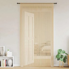 vidaXL Κουρτίνες με Κρόσσια 2 τεμ. Μπεζ 140 x 250 εκ.